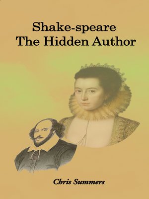 cover image of Shake-speare: the Hidden Author
